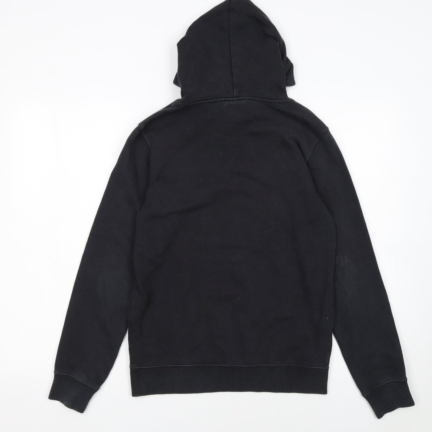 Champion Boys Black Pullover Fleece Hoodie 13-14 Years Logo Embroidered