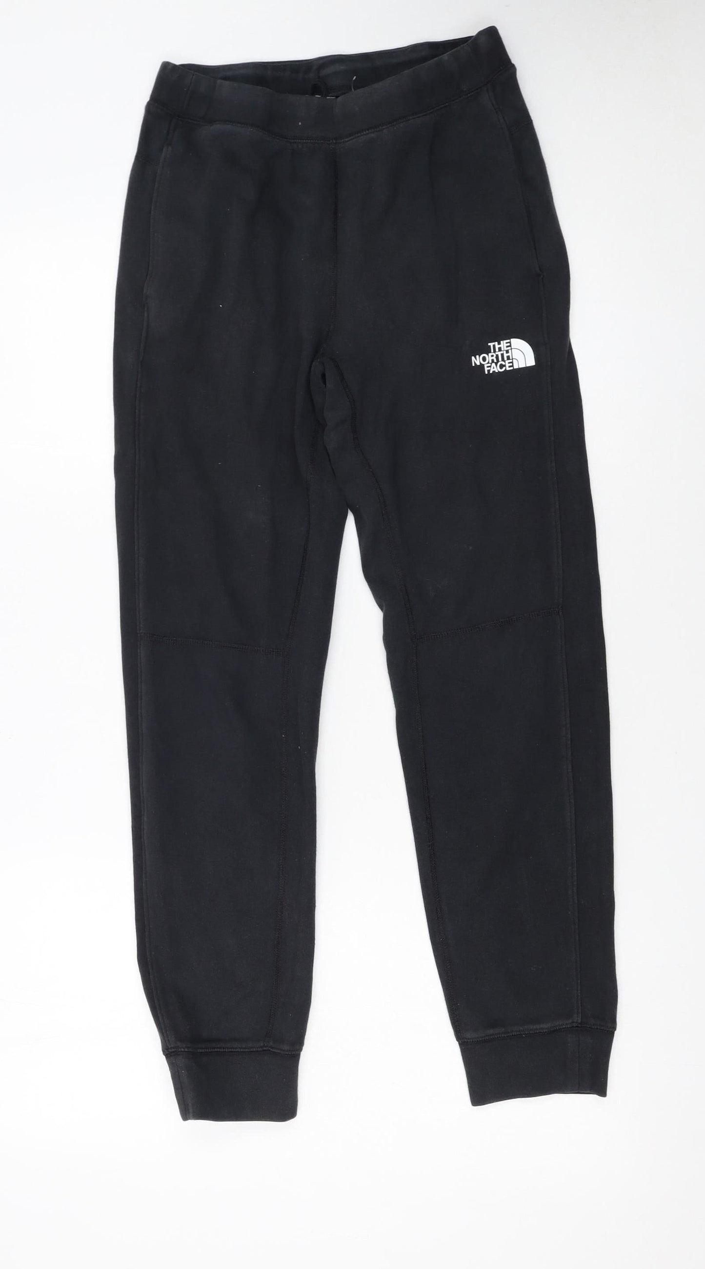 The North Face Boys Black L Jogger Sweatpants Elastic Waist Fleece