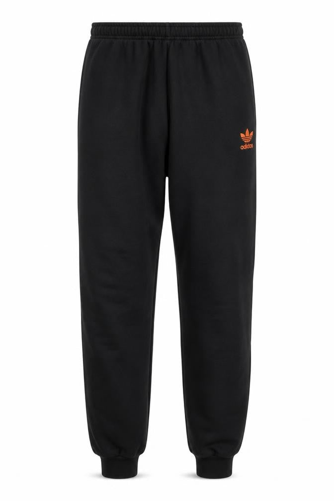 Adidas Mens Black Jogger Sweatpants L Regular Fit Elastic Waist