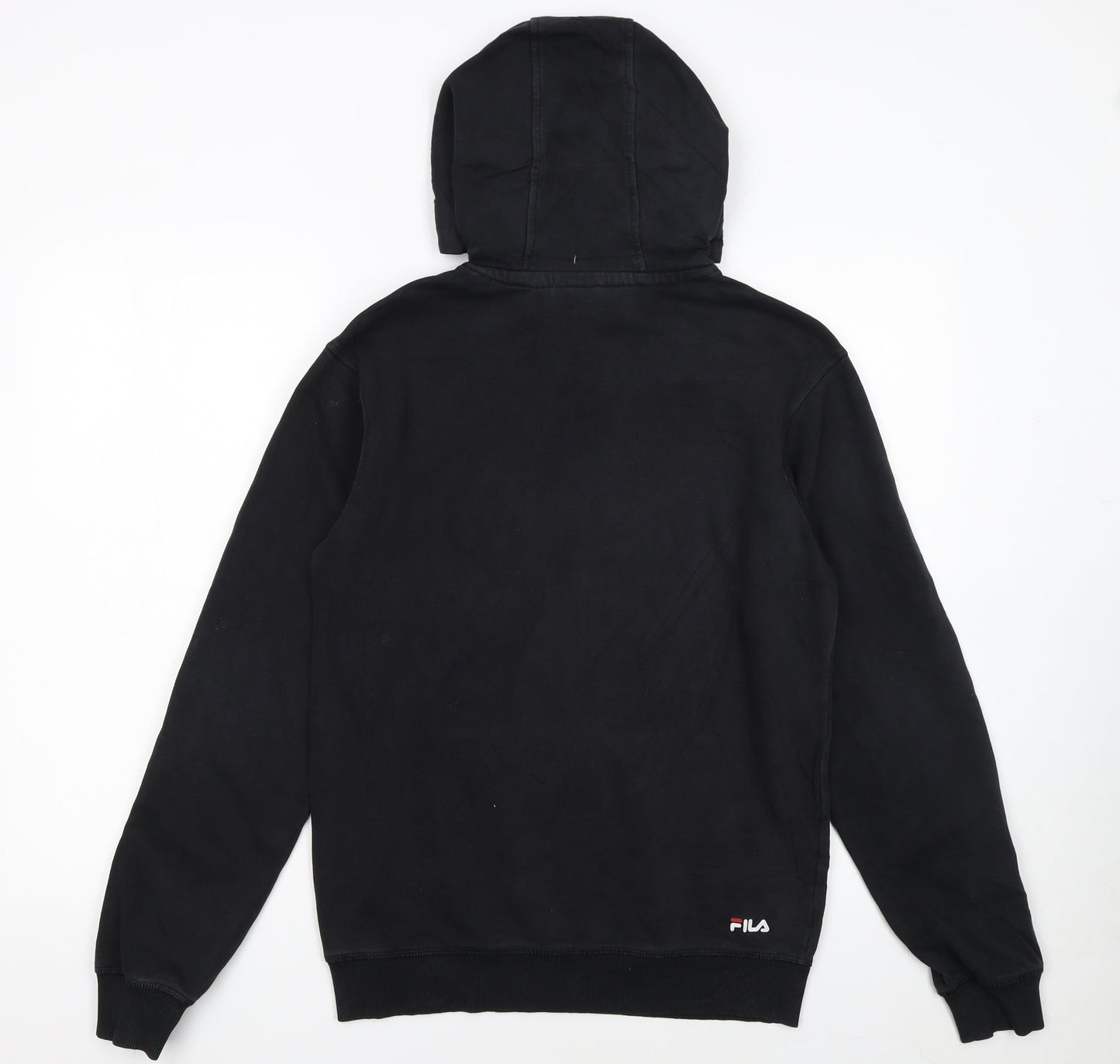 FILA Womens Black XS Pullover Hoodie With Logo Print