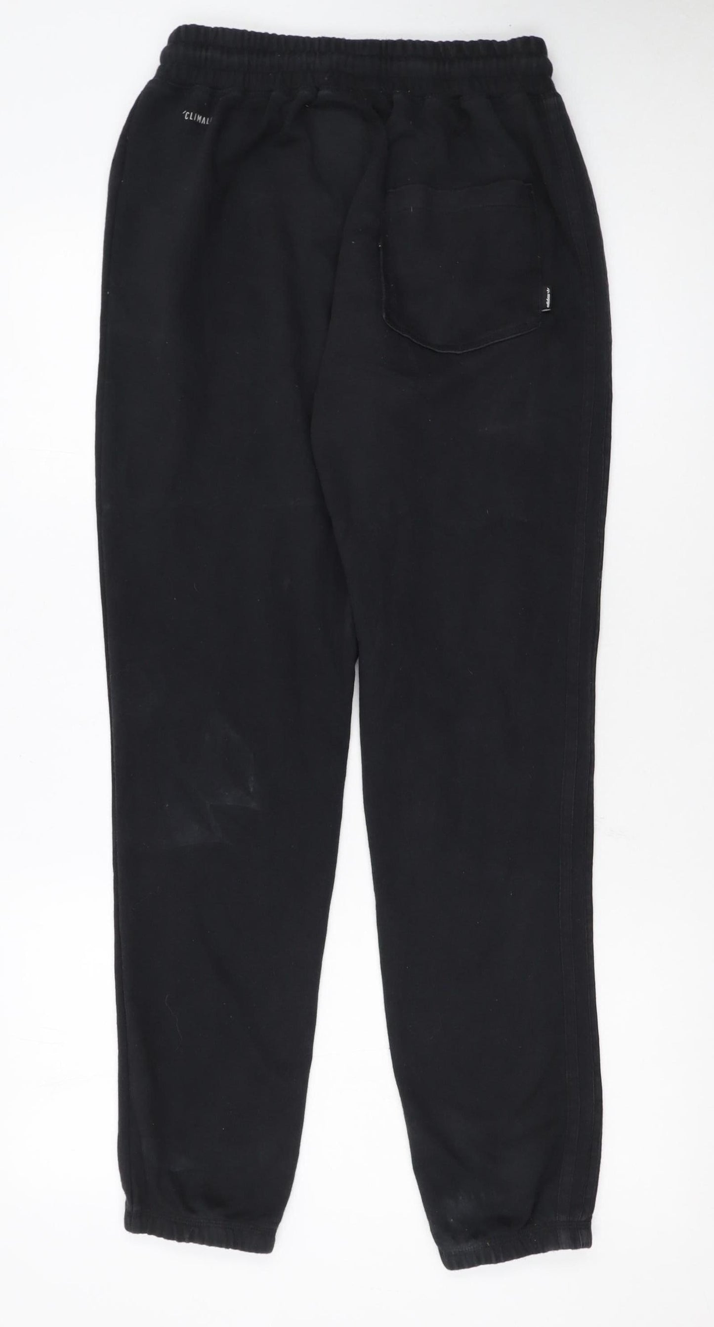 Adidas Womens Black Jogger Sweatpants S Tapered Fit Elastic Waist