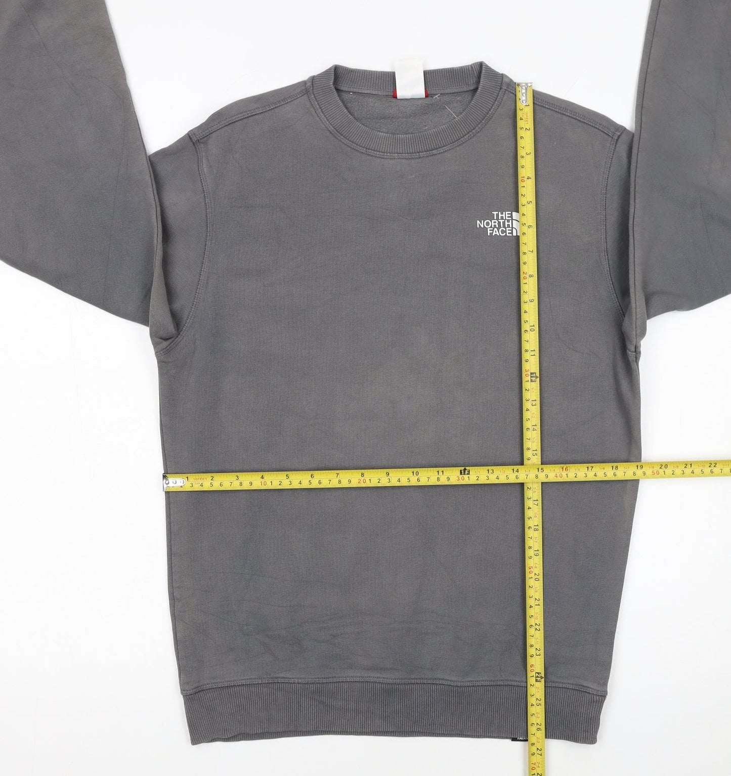 The North Face Men's Grey Crew Neck Pullover Sweatshirt S
