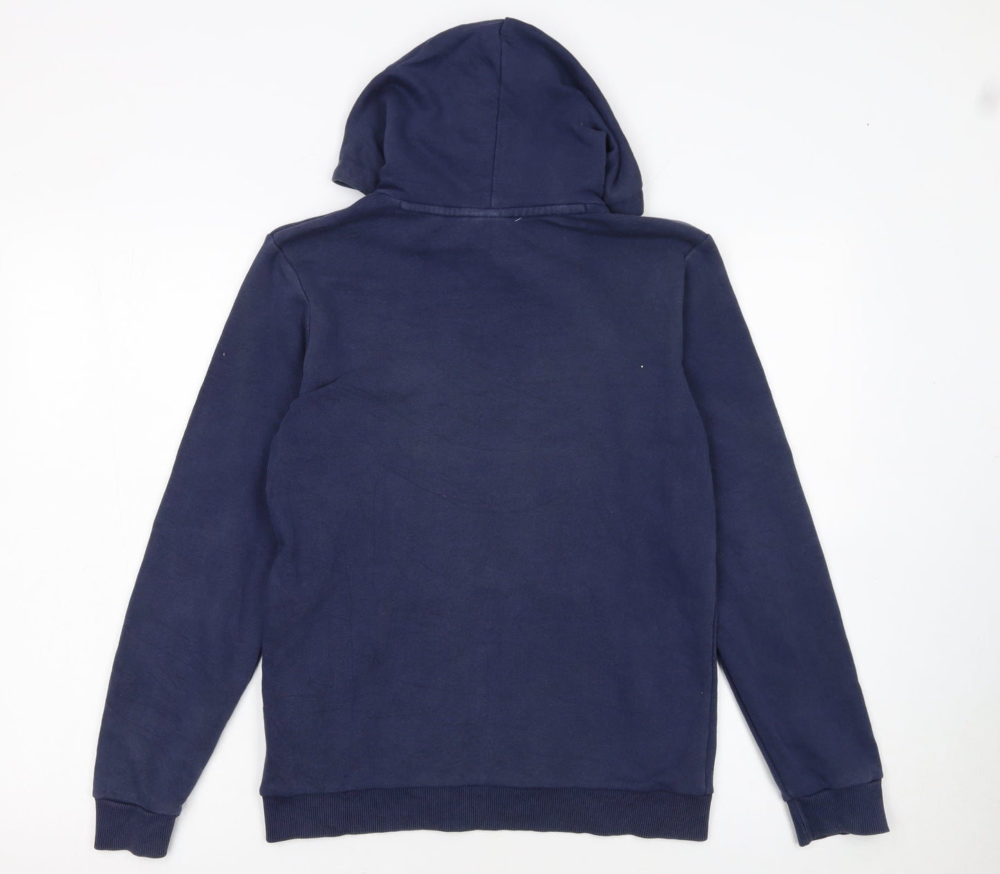 Puma Boys Blue Pullover Hoodie 13-14 Years Regular Fit Logo Cotton Blend
