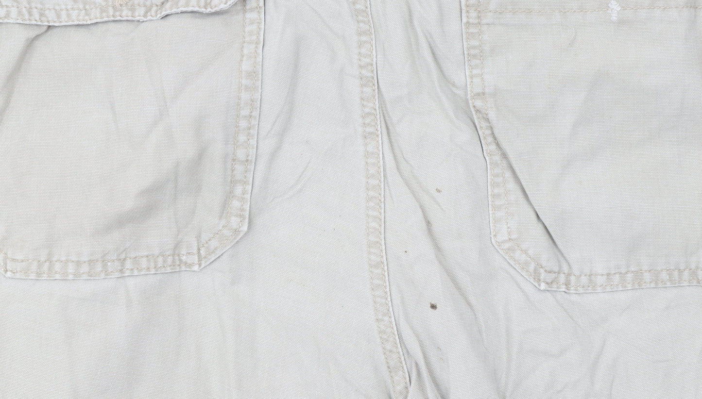 Lee Men's Beige Chino Straight Fit Cotton Trousers 36W 34L
