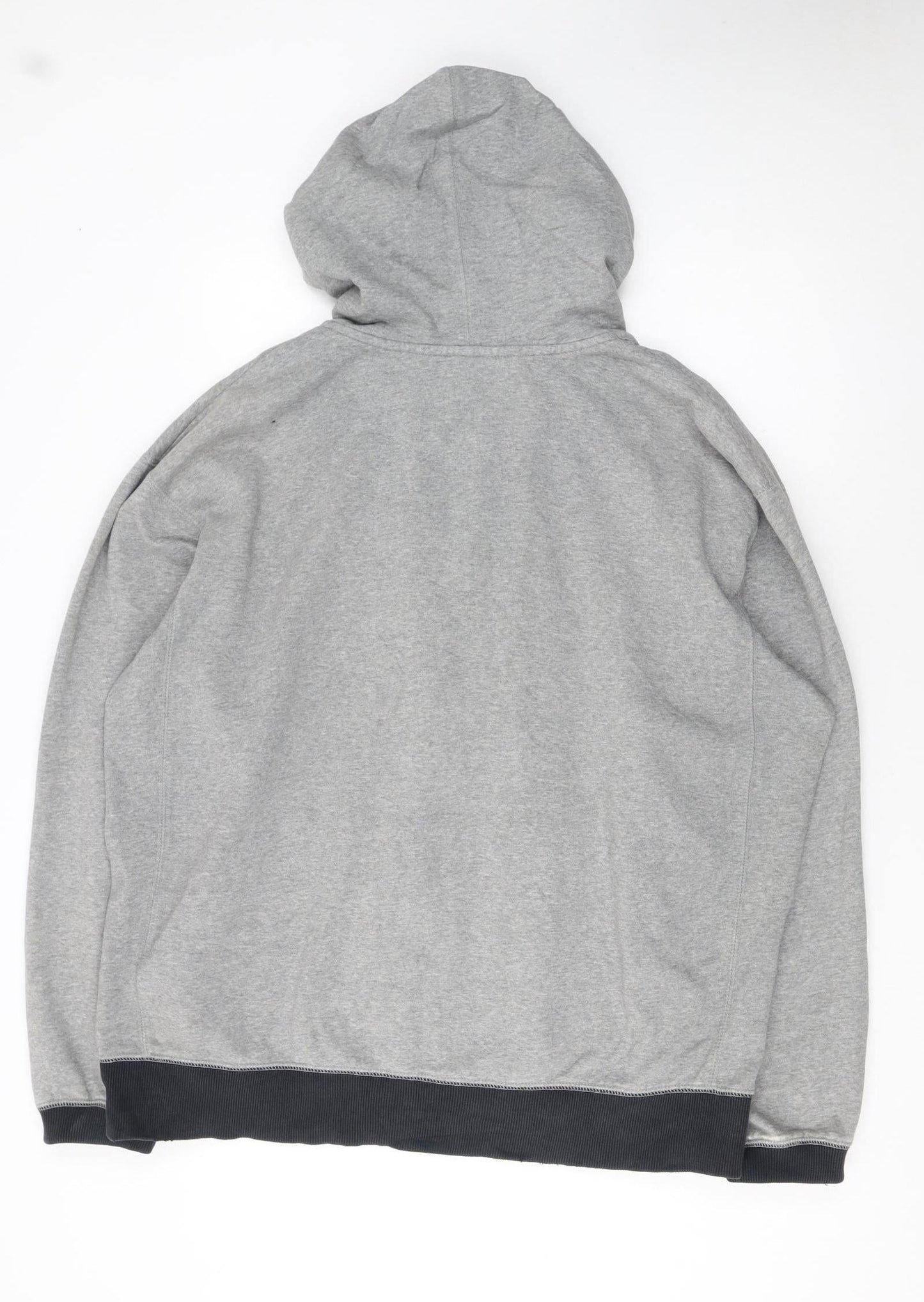 Nike Men's Grey Full Zip Hoodie 2XL Regular Fit Sportswear
