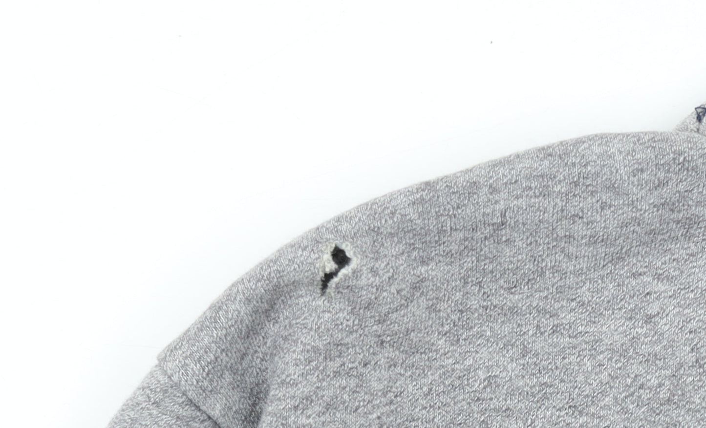 Adidas Men Grey Pullover Sweatshirt M Crew Neck Logo Sports Top