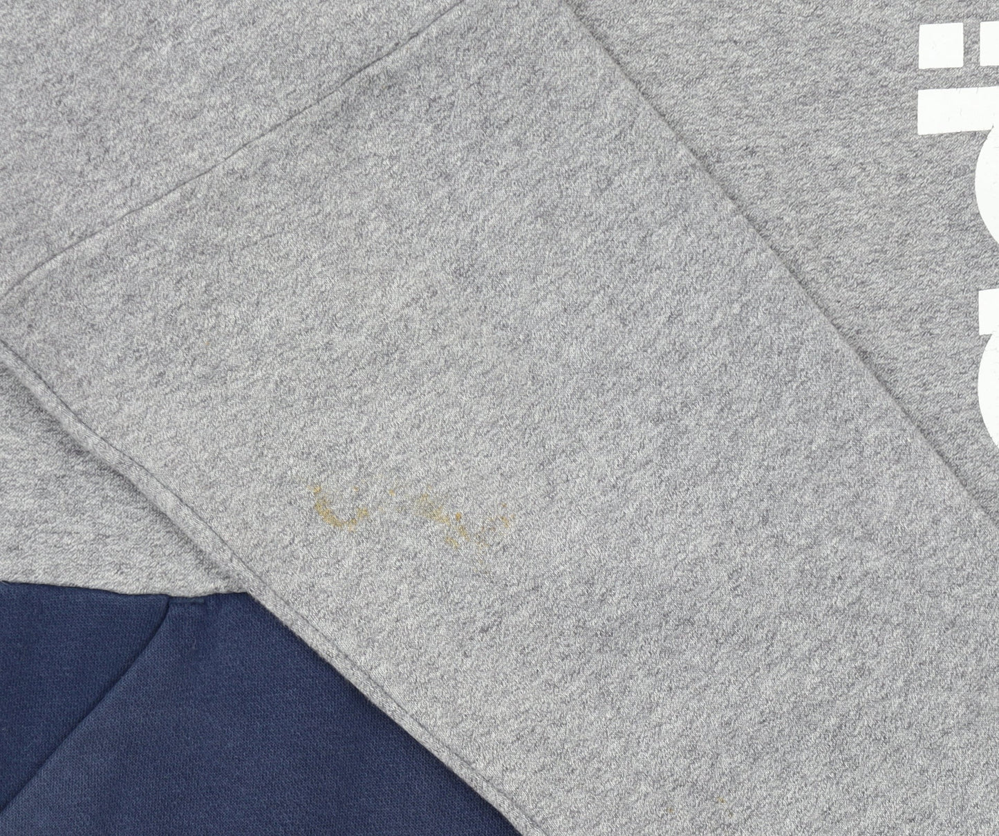 Adidas Men Grey Pullover Sweatshirt M Crew Neck Logo Sports Top