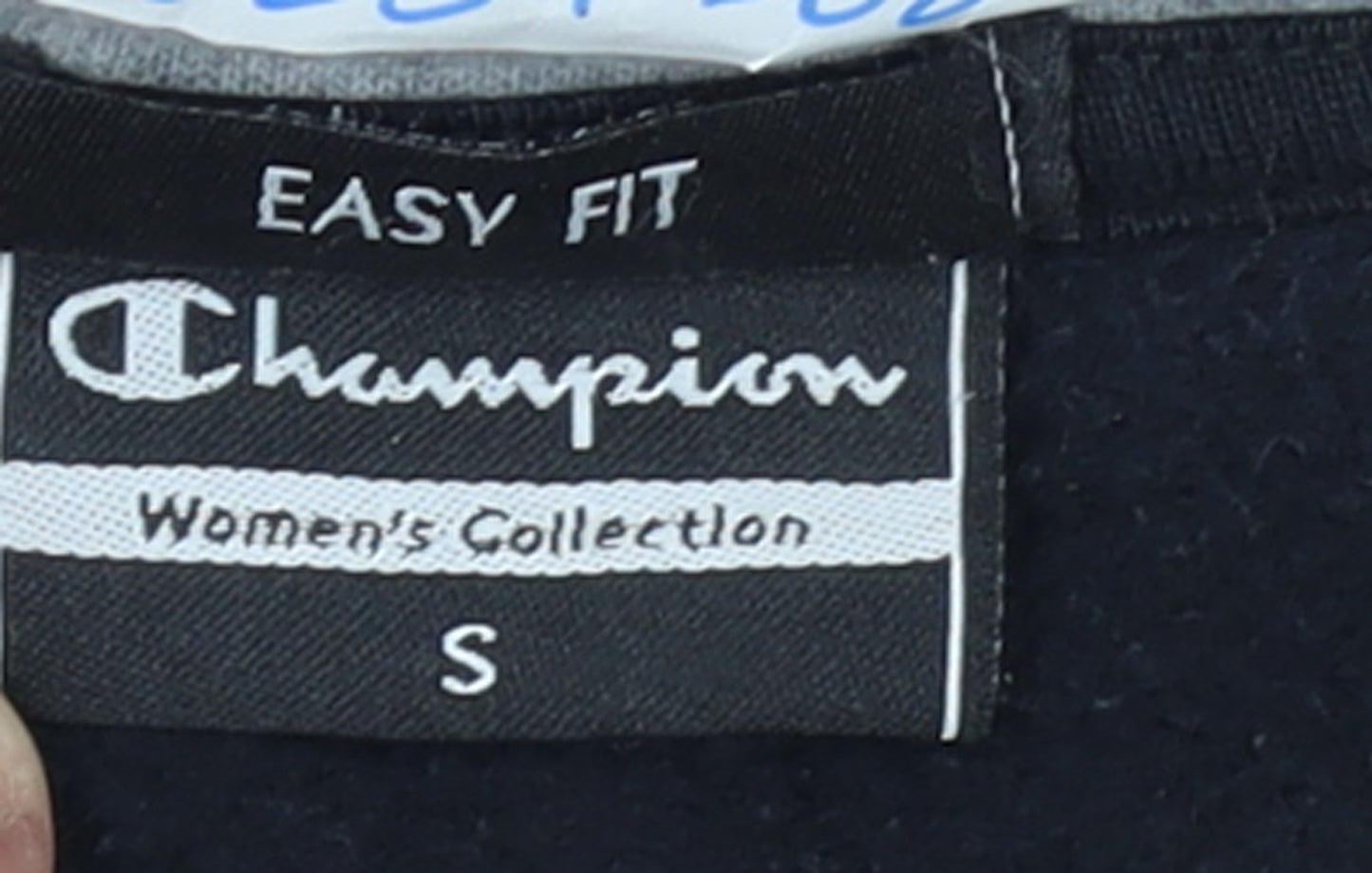 Champion Women's Black Small Track Jacket Full Zip Fleece Sports Top