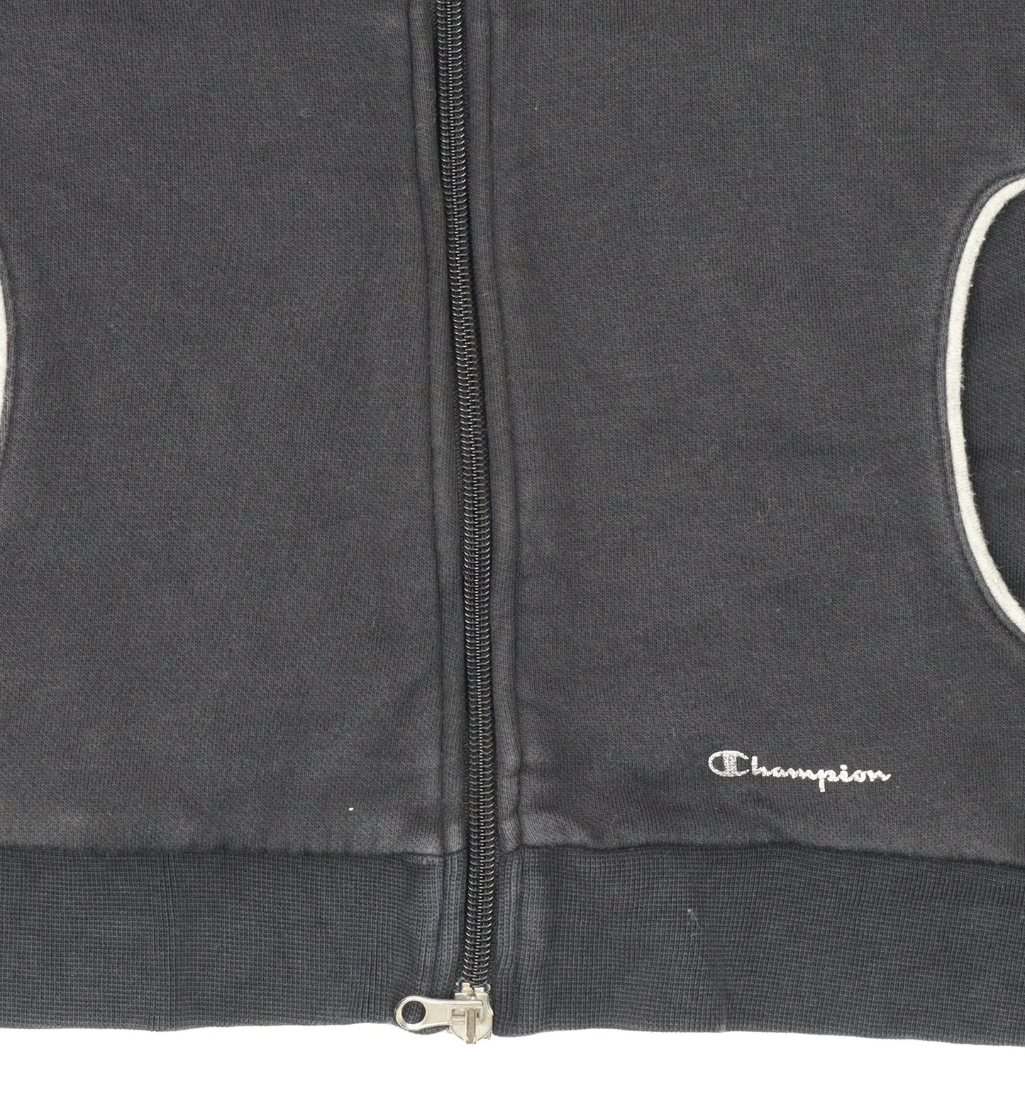 Champion Women's Black Small Track Jacket Full Zip Fleece Sports Top