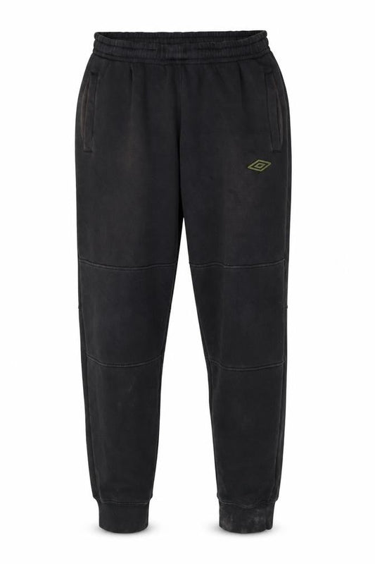 Umbro Men Black XL Jogger Trousers Fleece Lined Tapered Fit