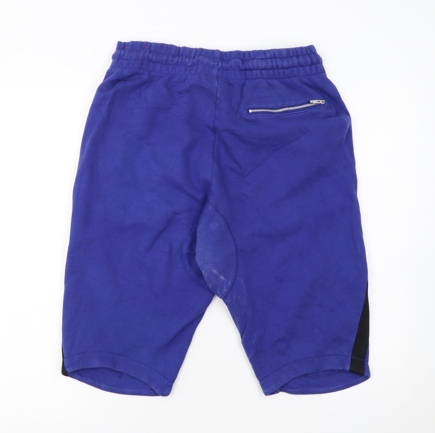 Nike Men Blue Sweat Shorts M Casual Fleece Drawstring Sportswear