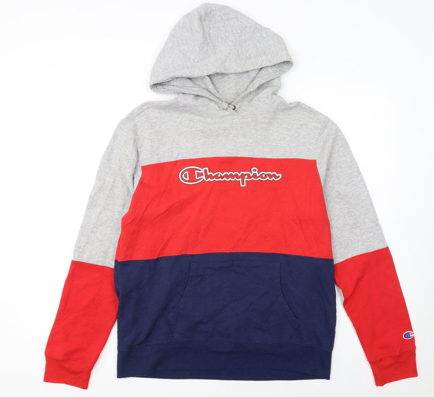 Champion Men's Multicoloured Pullover Hoodie Small Sports Style
