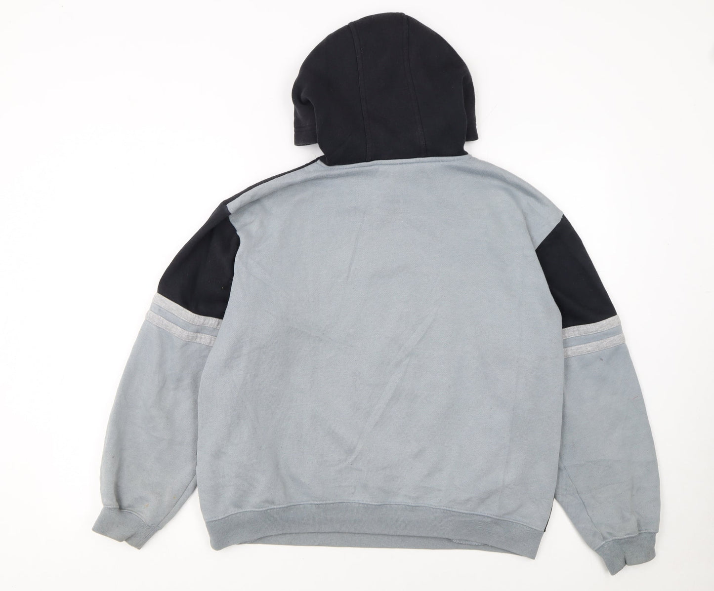 Fila Boys Black & Grey Pullover Hoodie XL (176cm) Cotton Blend Logo Sweatshirt