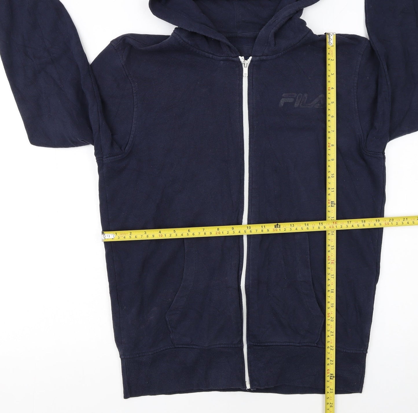 Fila Men's Blue Full Zip Hoodie Size S Regular Fit