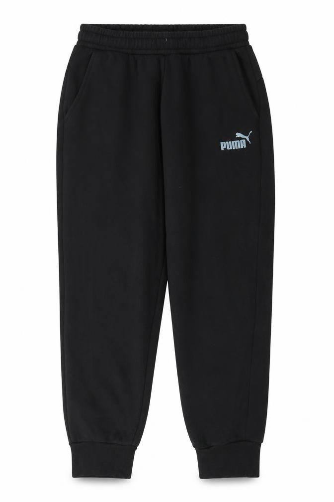 Puma Womens Black Cotton Blend Jogger Sweatpants L