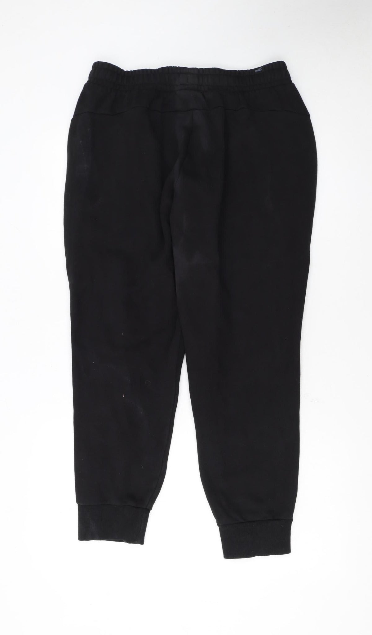 Puma Womens Black Cotton Blend Jogger Sweatpants L