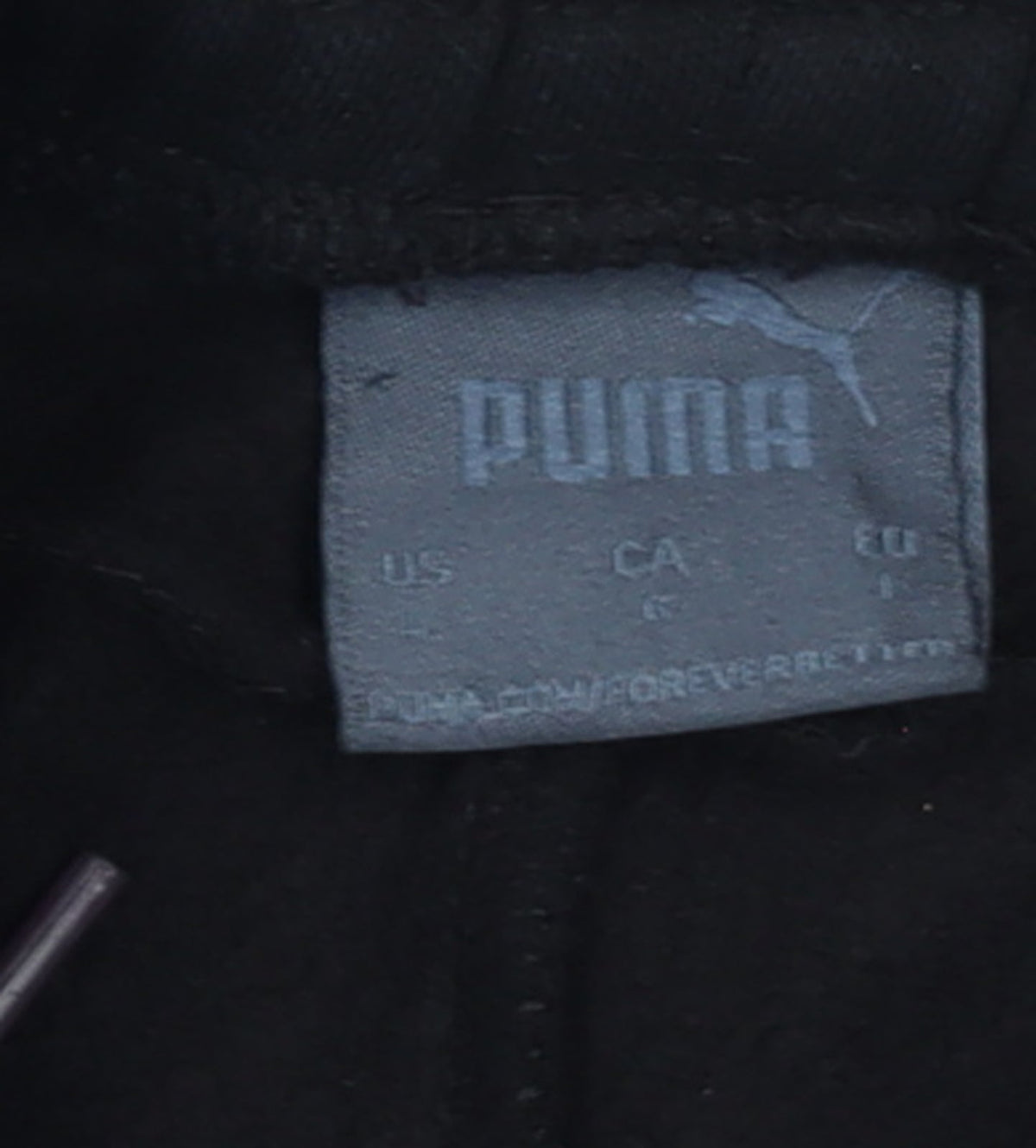 Puma Womens Black Cotton Blend Jogger Sweatpants L