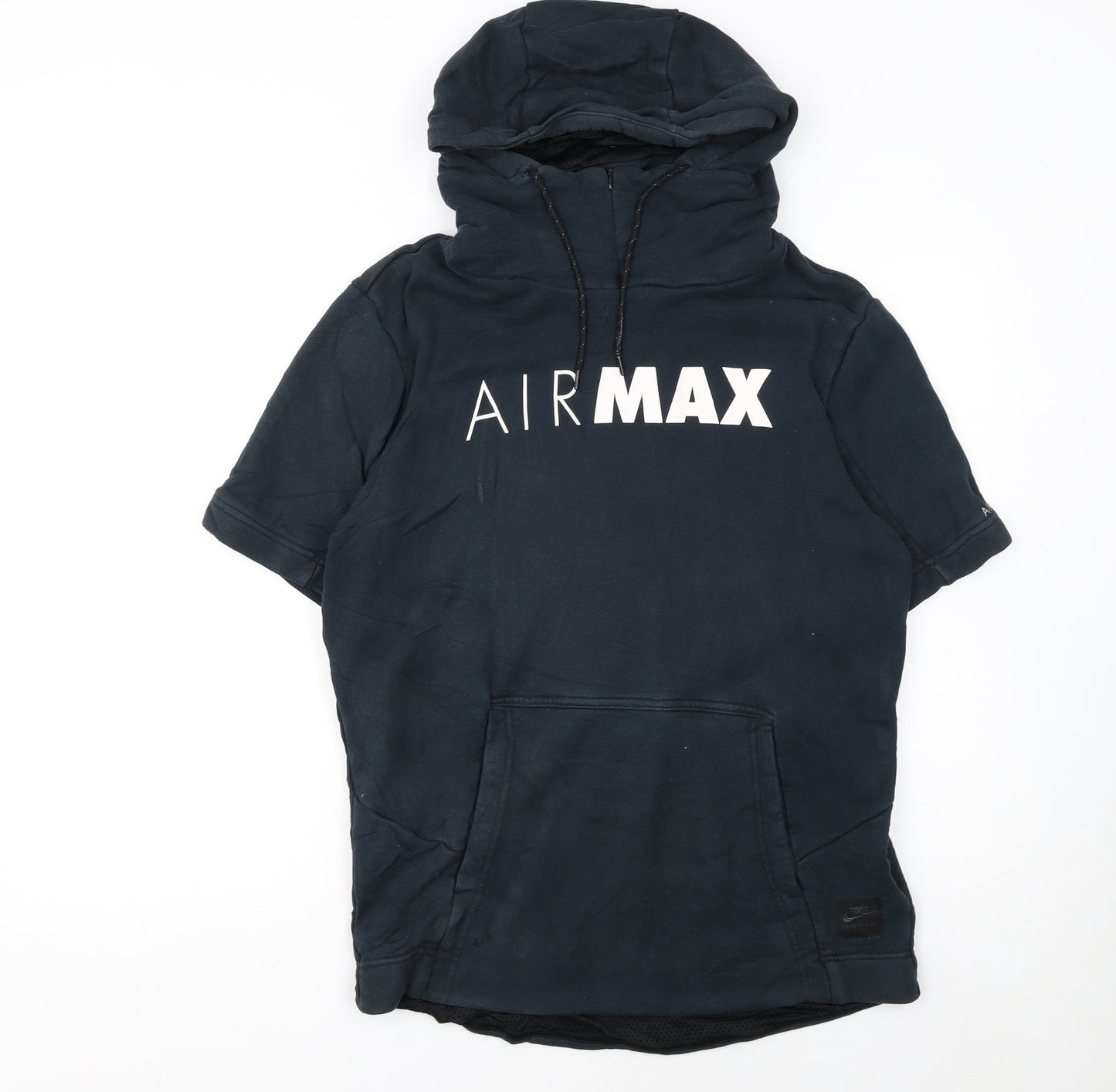 Nike Air Max Women’s Black Short Sleeve Pullover Hoodie Size L