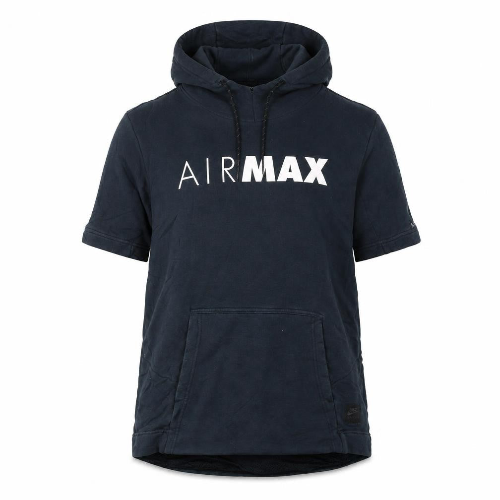 Nike Air Max Women’s Black Short Sleeve Pullover Hoodie Size L