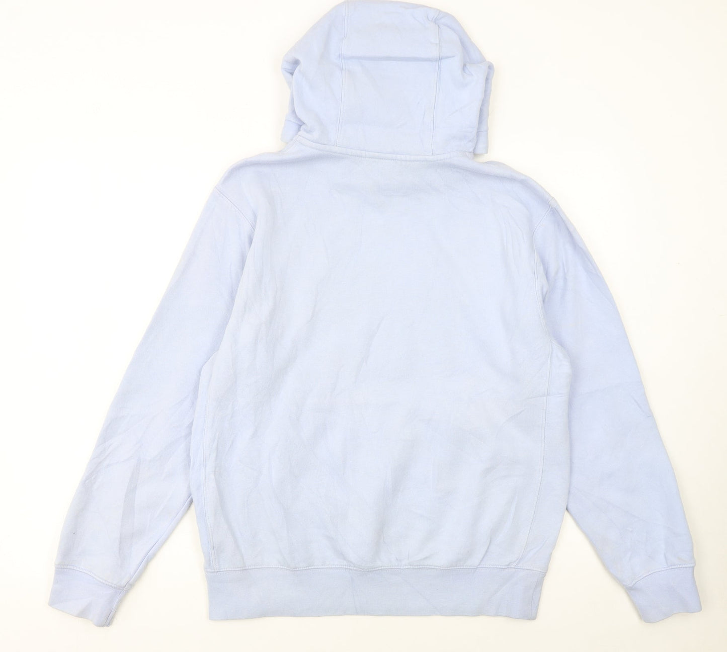 Nike Men's Blue Pullover Hoodie Small Fleece Cotton Logo Sweatshirt