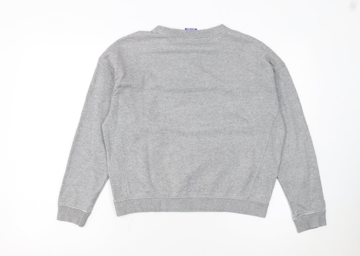 Champion Girls Grey Large 11-12 Years Pullover Crew Neck Sweatshirt