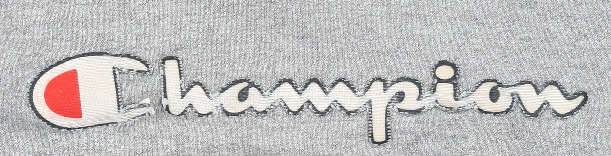 Champion Girls Grey Large 11-12 Years Pullover Crew Neck Sweatshirt