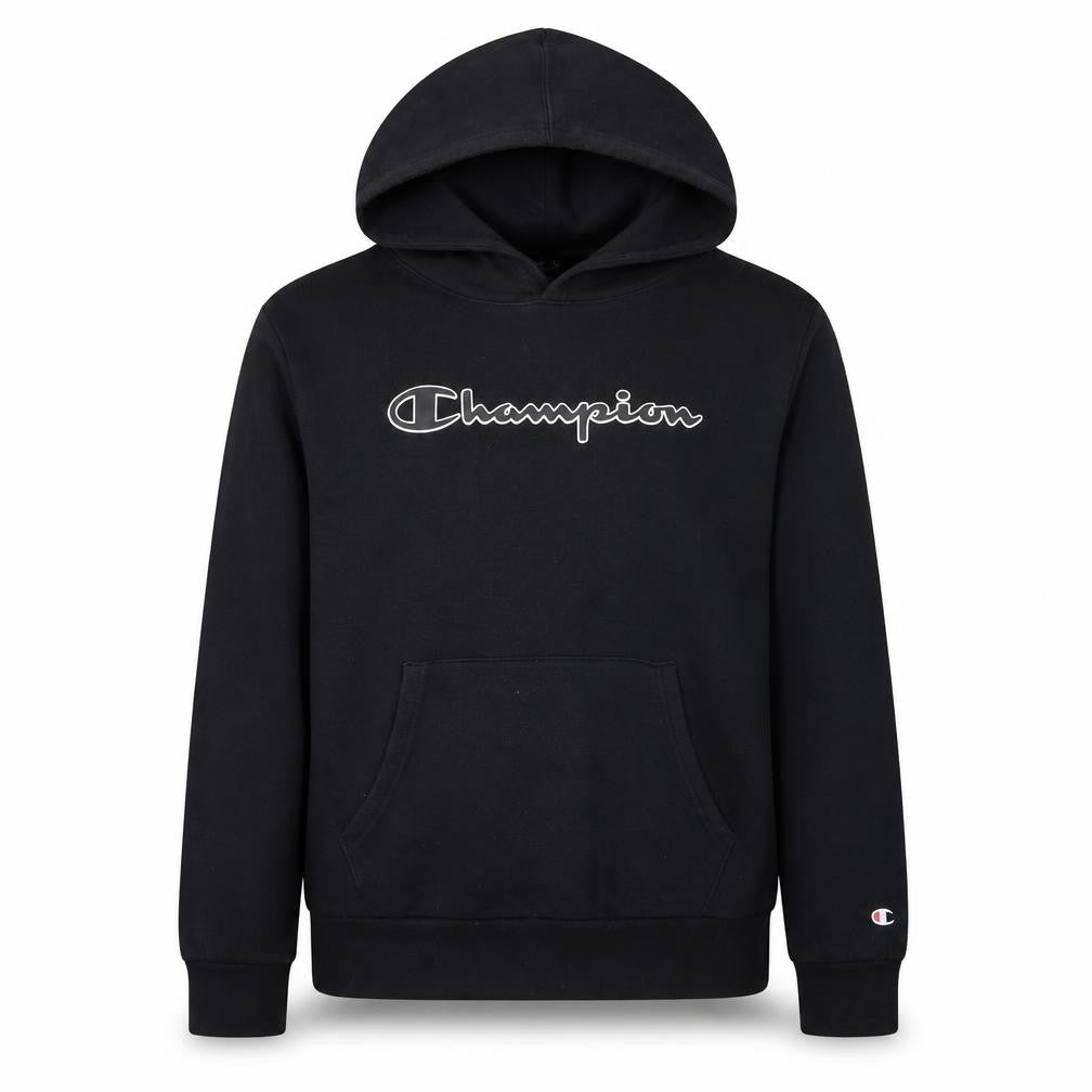 Champion Boys Black Pullover Hoodie 15-16 Years Logo Fleece Sweatshirt