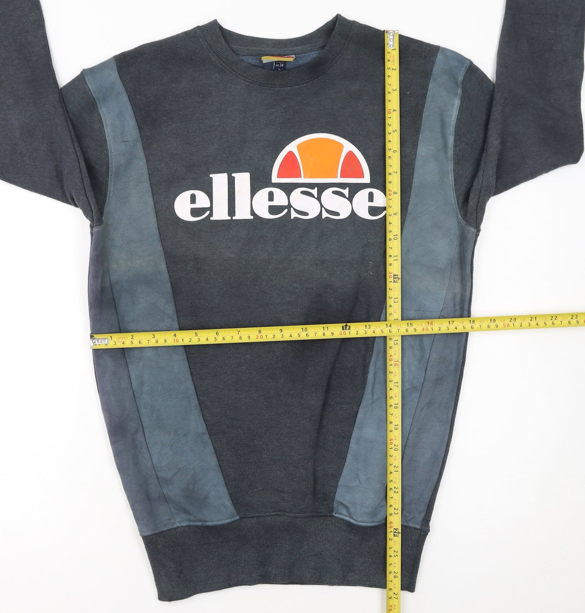 Ellesse Girls Black Logo Pullover Sweatshirt UK 6 Regular Fit