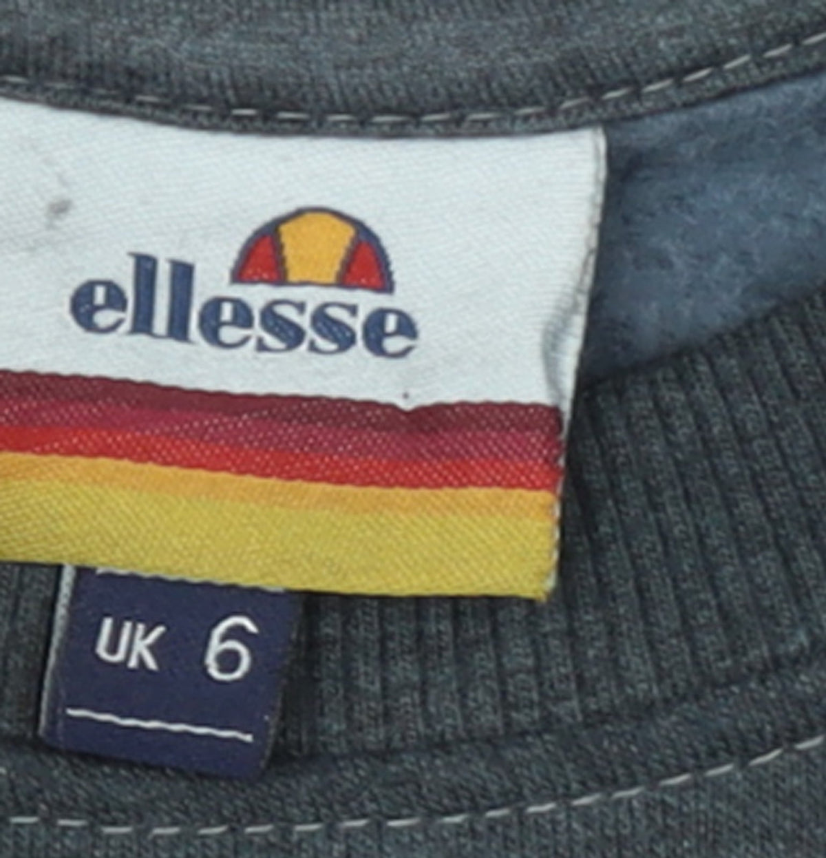 Ellesse Girls Black Logo Pullover Sweatshirt UK 6 Regular Fit