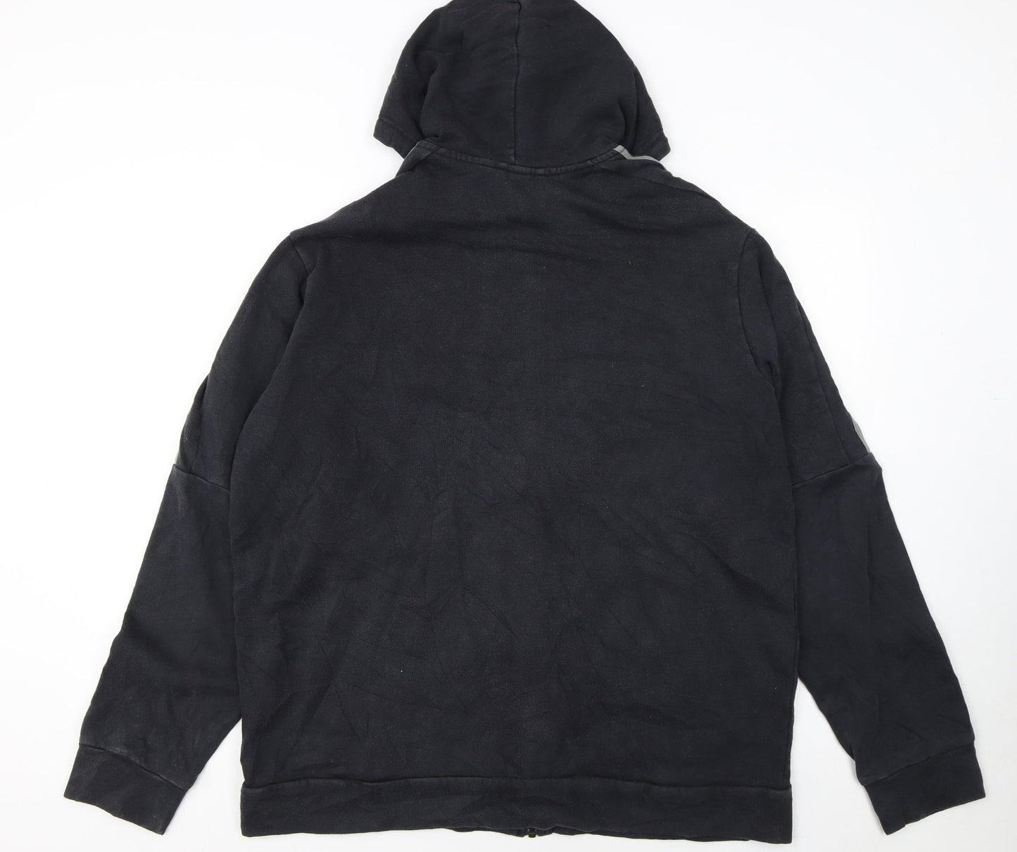 Adidas Mens Black XL Full Zip Fleece Hoodie