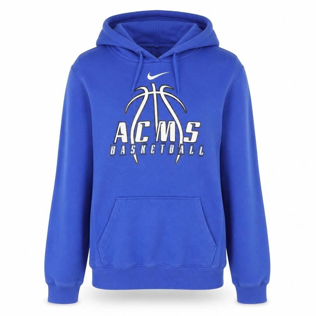 Nike Womens Blue Pullover Hoodie XS ACMS Basketball Graphic Sweatshirt
