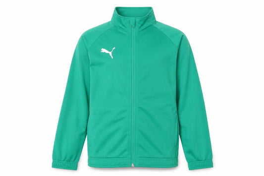 Puma Boys Green Track Jacket 14 Years Full Zip Lightweight Sportswear