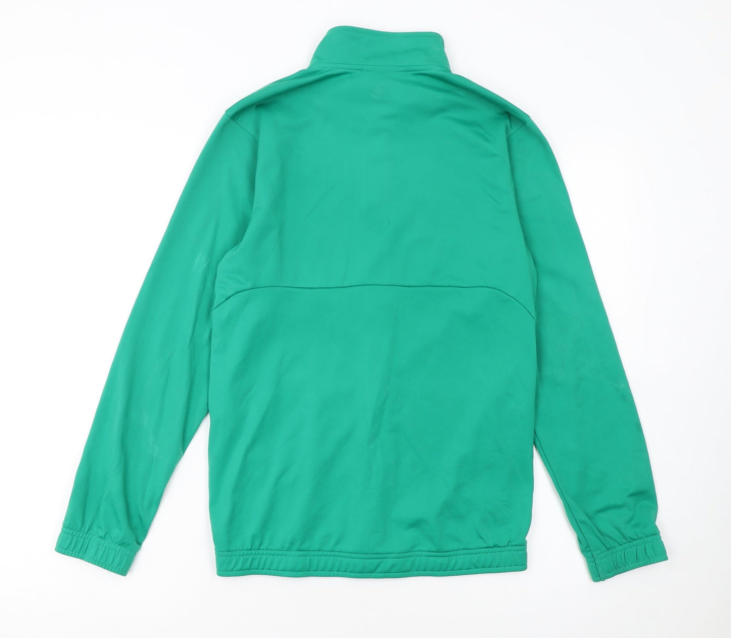 Puma Boys Green Track Jacket 14 Years Full Zip Lightweight Sportswear