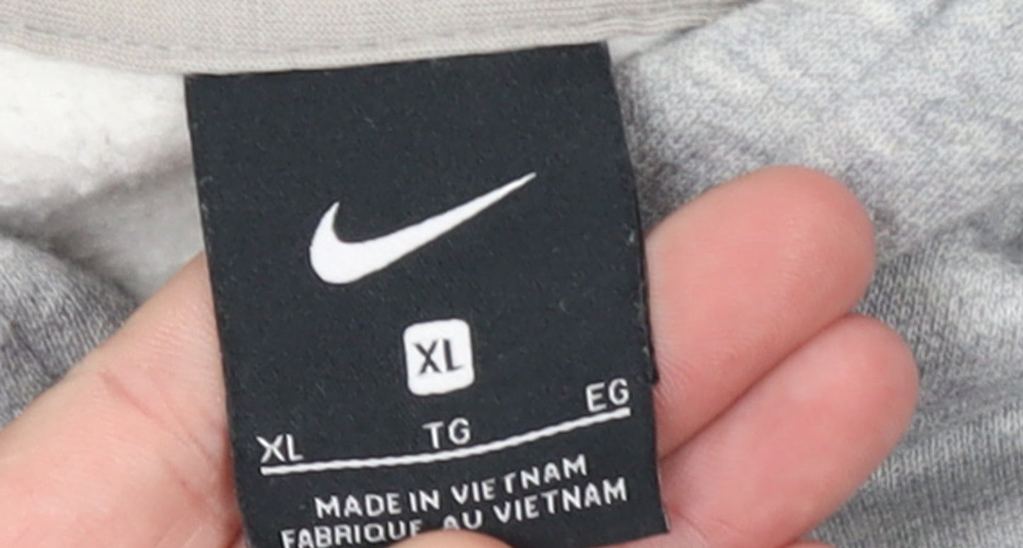 Nike Boys Grey Chargers Soccer Club Pullover Hoodie XL Fleece Sweatshirt