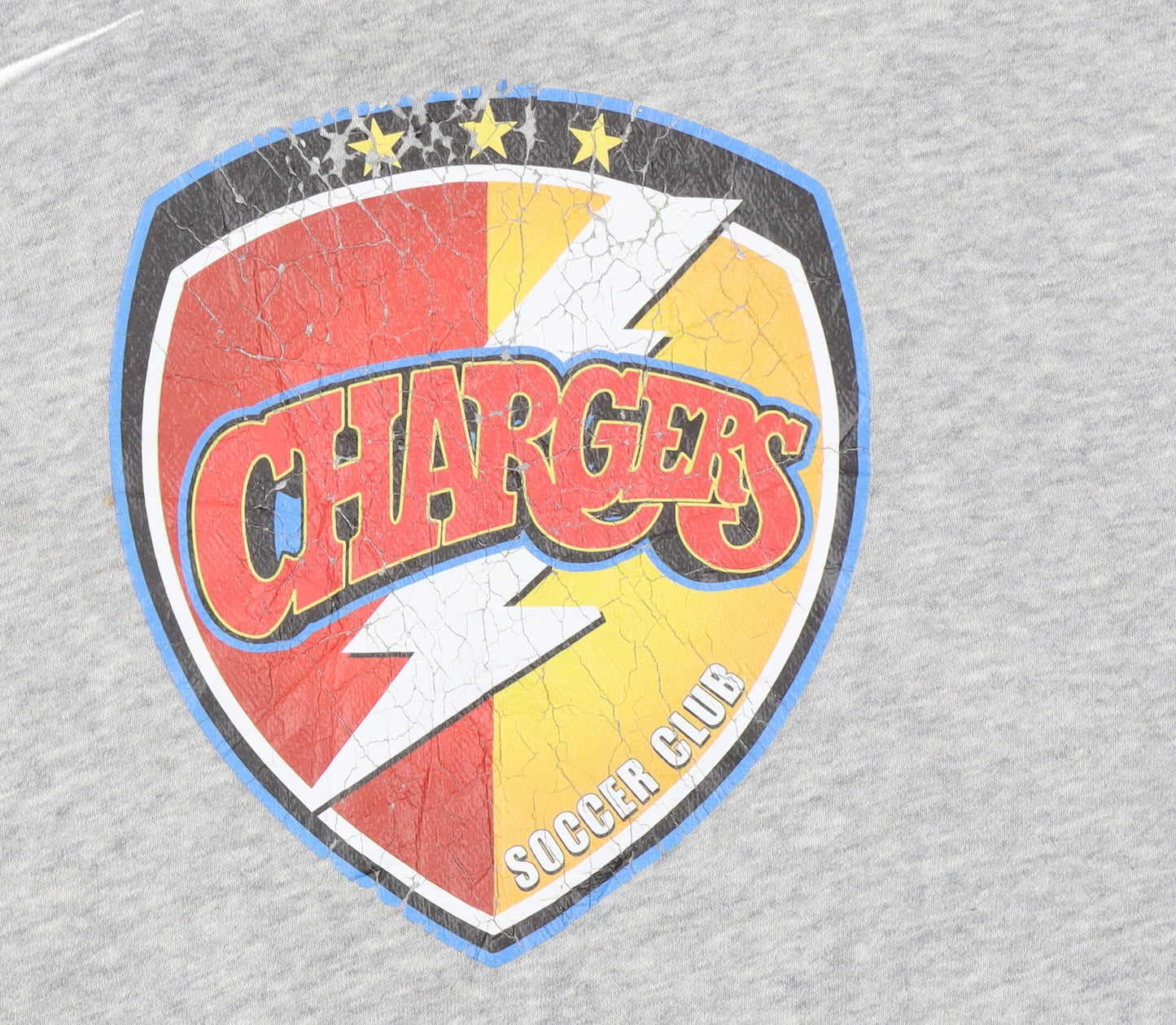 Nike Boys Grey Chargers Soccer Club Pullover Hoodie XL Fleece Sweatshirt
