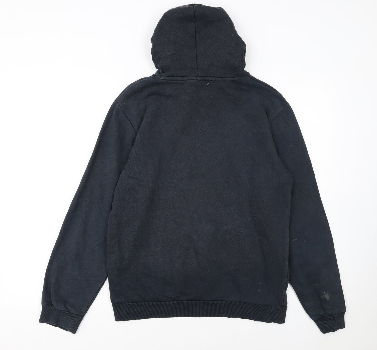 Puma Boys Black Hoodie 15-16 Years Pullover Fleece Logo Sweatshirt