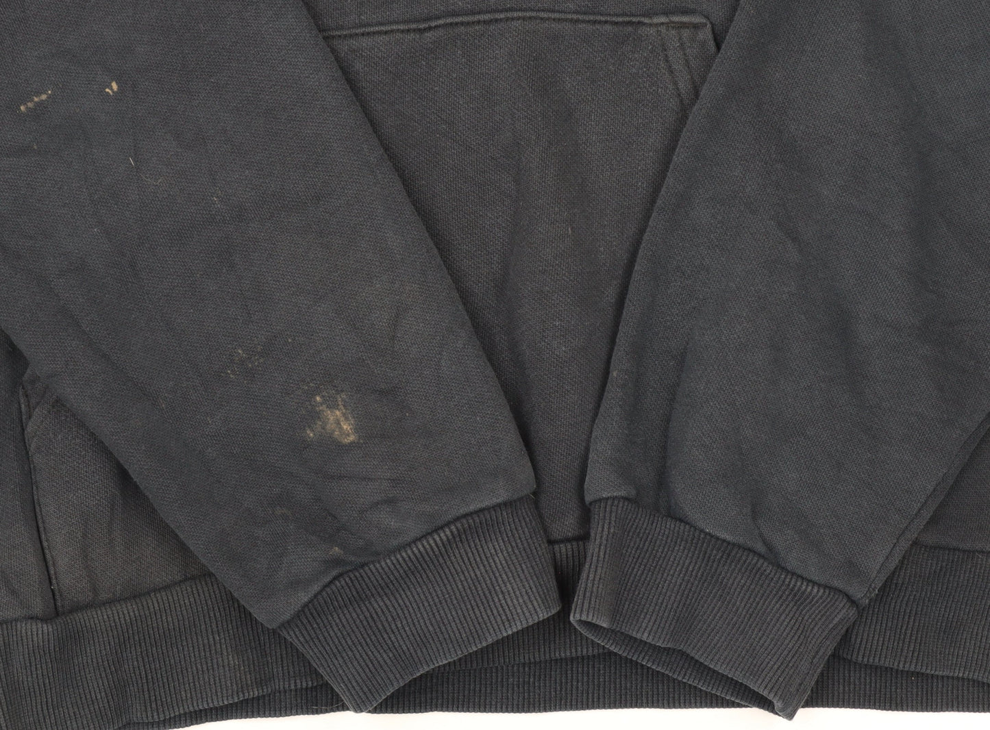 Puma Boys Black Hoodie 15-16 Years Pullover Fleece Logo Sweatshirt
