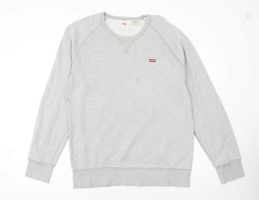 Levi's Men's Grey Crew Neck Pullover Sweatshirt Size M
