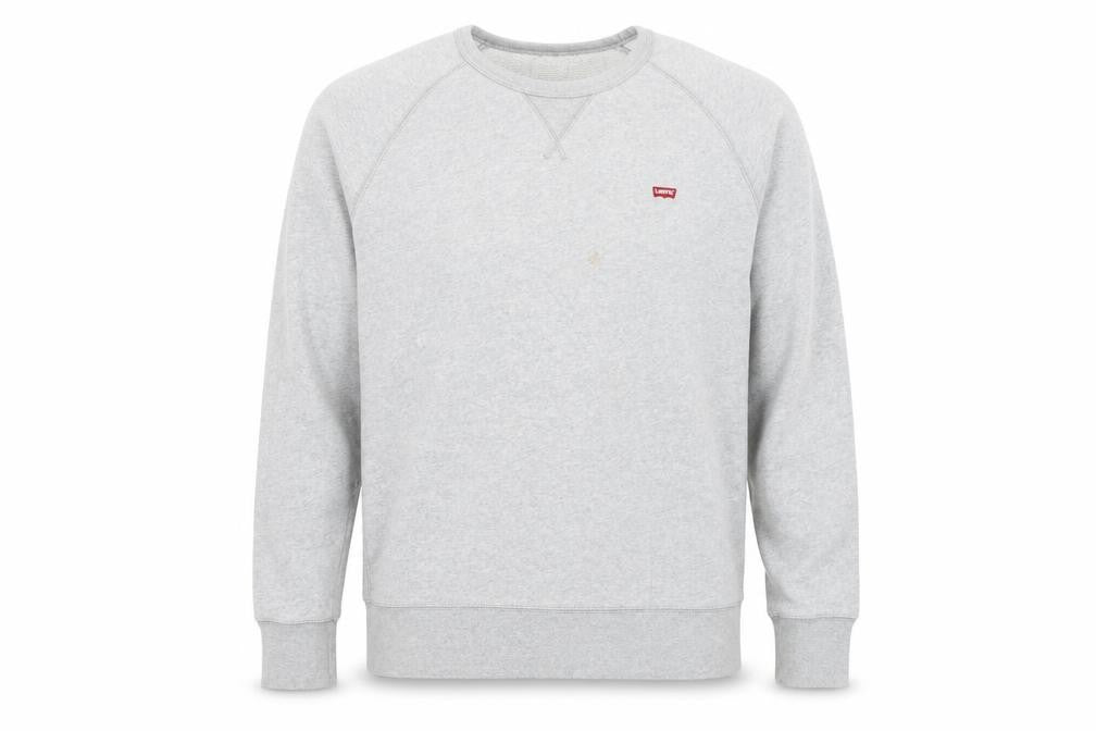 Levi's Men's Grey Crew Neck Pullover Sweatshirt Size M