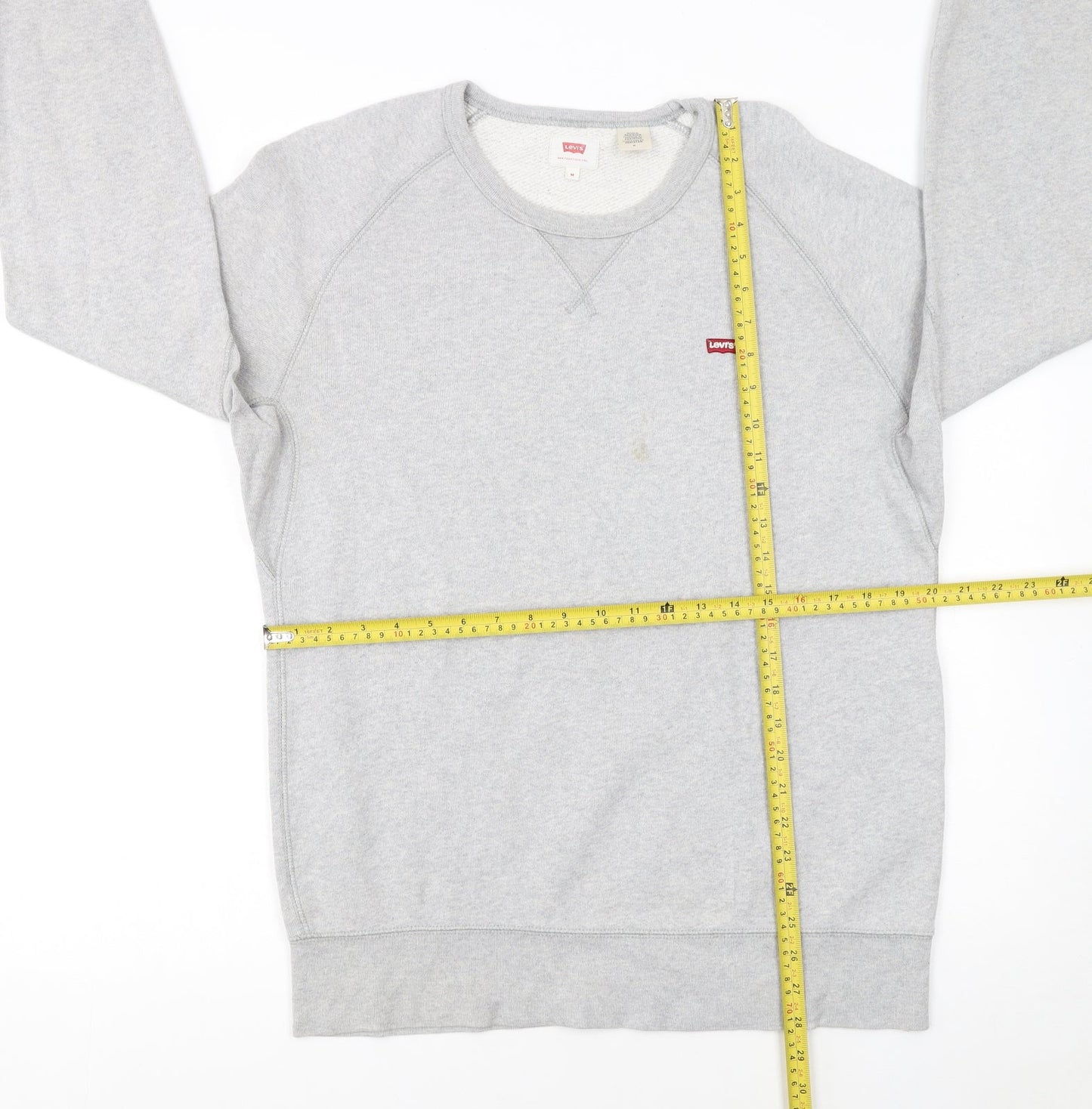 Levi's Men's Grey Crew Neck Pullover Sweatshirt Size M