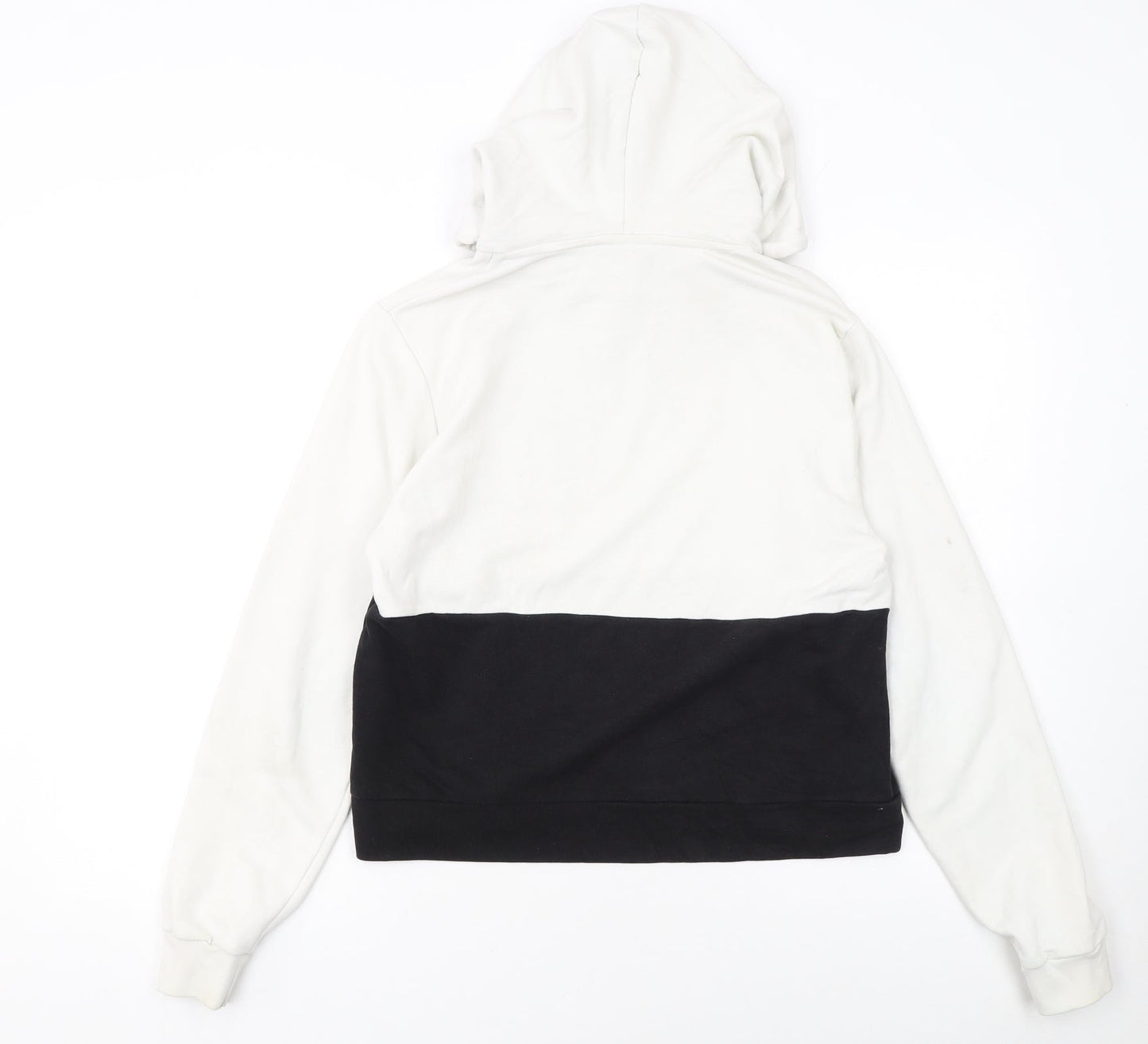 Puma Women’s White & Black Colourblock Hoodie Size S