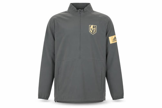 Adidas Men’s Grey Half Zip Vegas Golden Knights Sweatshirt Size S