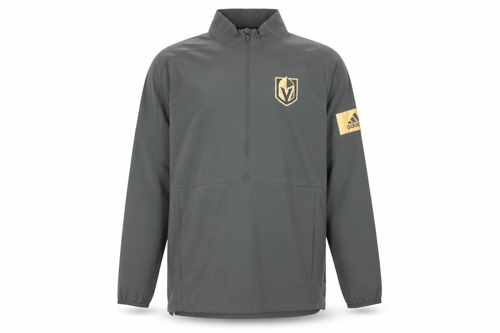 Adidas Men’s Grey Half Zip Vegas Golden Knights Sweatshirt Size S