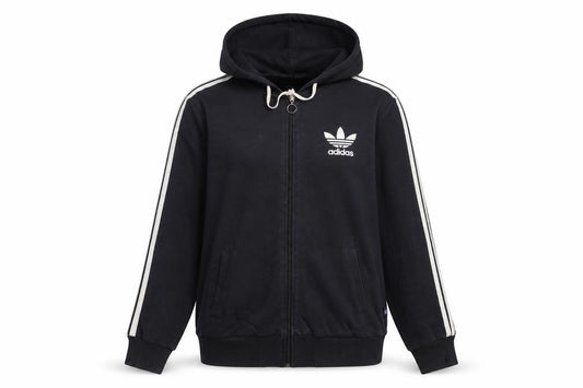 Adidas Womens Black Full Zip Hoodie XXL Hooded Sweatshirt