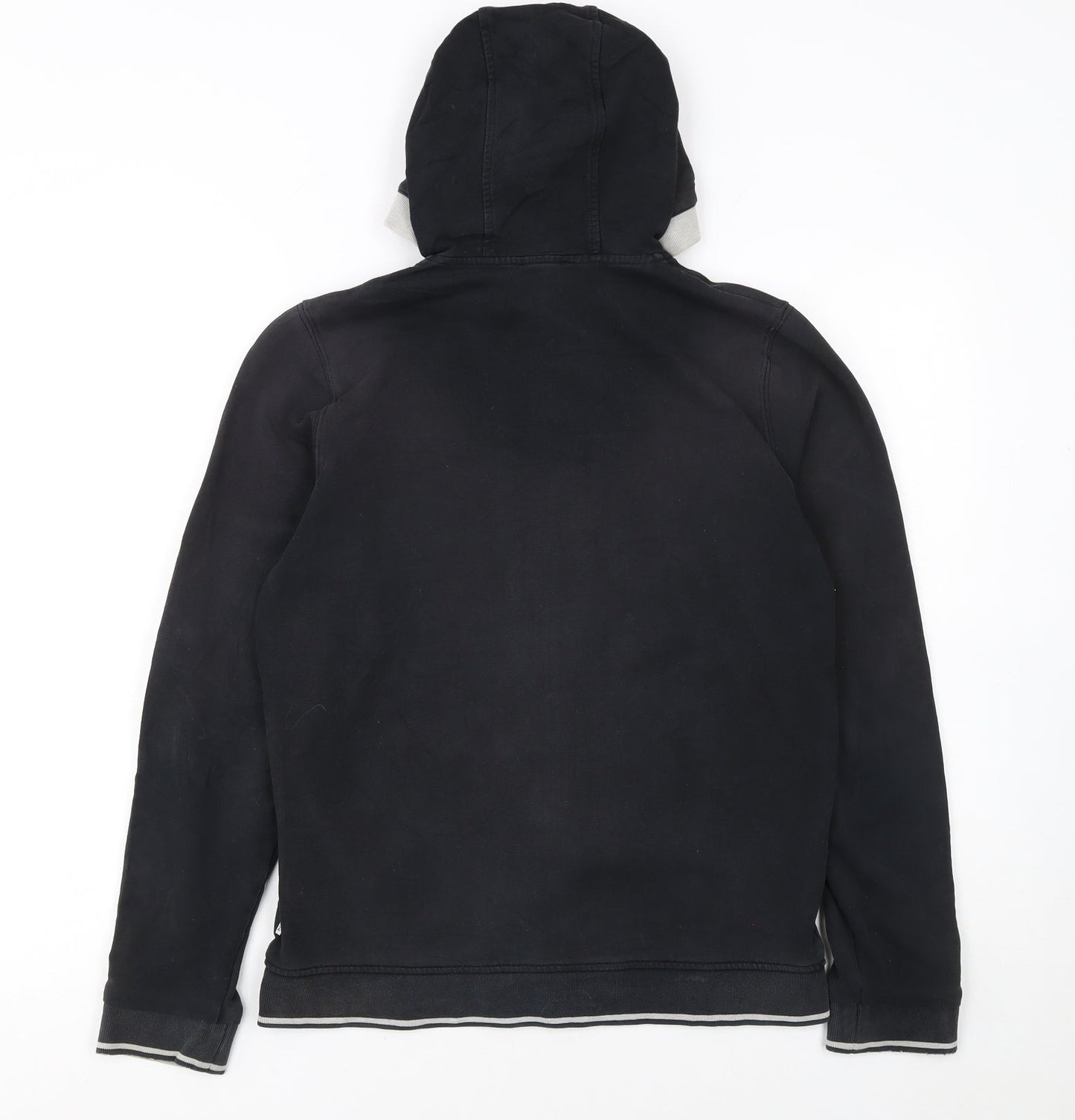 Hugo Boss Womens Black Full Zip Hoodie Size 14 Logo Hooded Sweatshirt