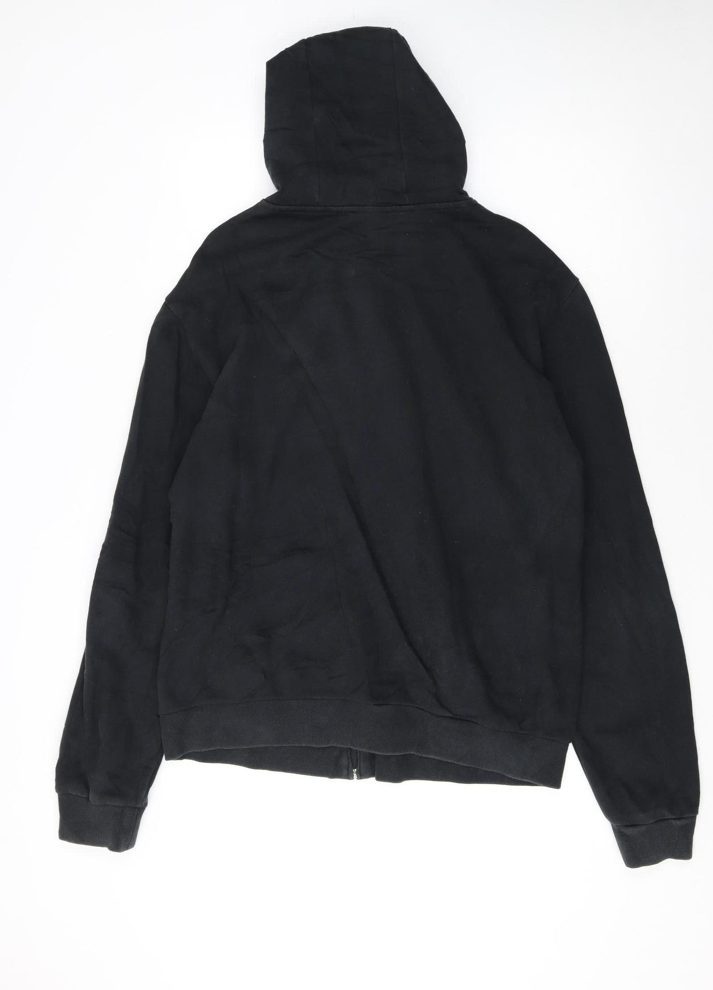 Emporio Armani Men’s Black Full Zip Hoodie XL Logo Designer Sweatshirt