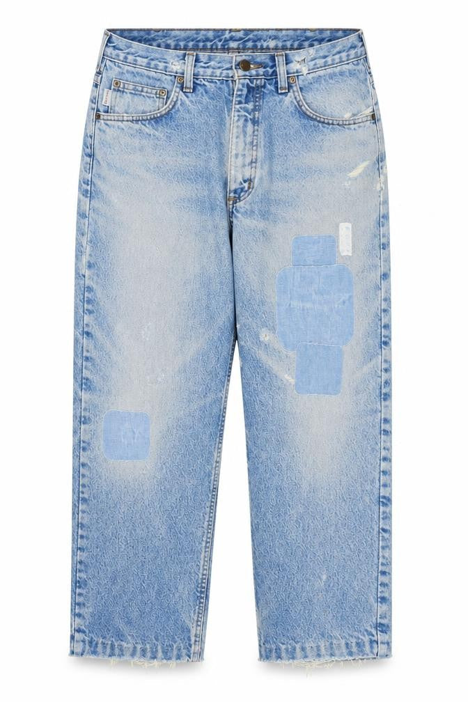 Carhartt Women Blue 16 Relaxed Fit Stone Wash Straight Jeans