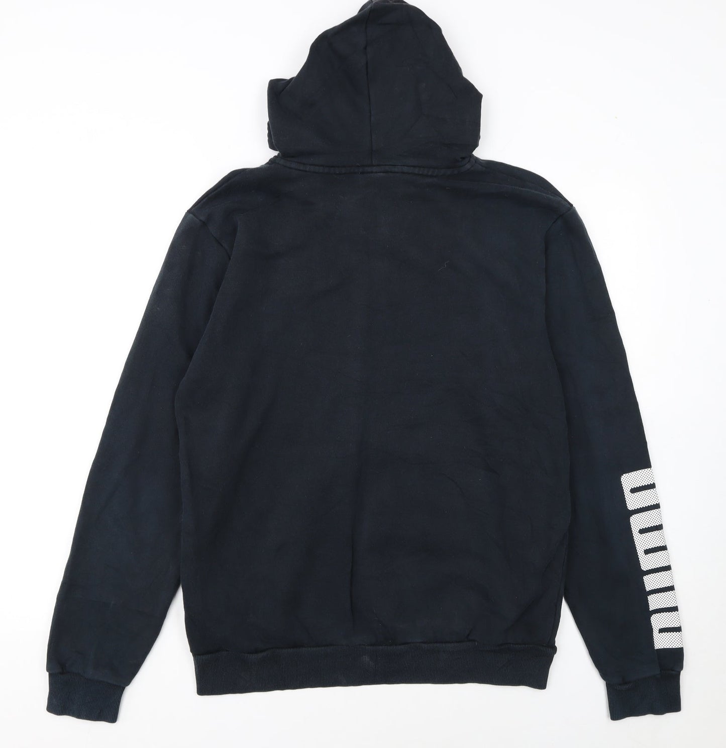 Puma Men's Black Full Zip Hoodie Medium Classic Style