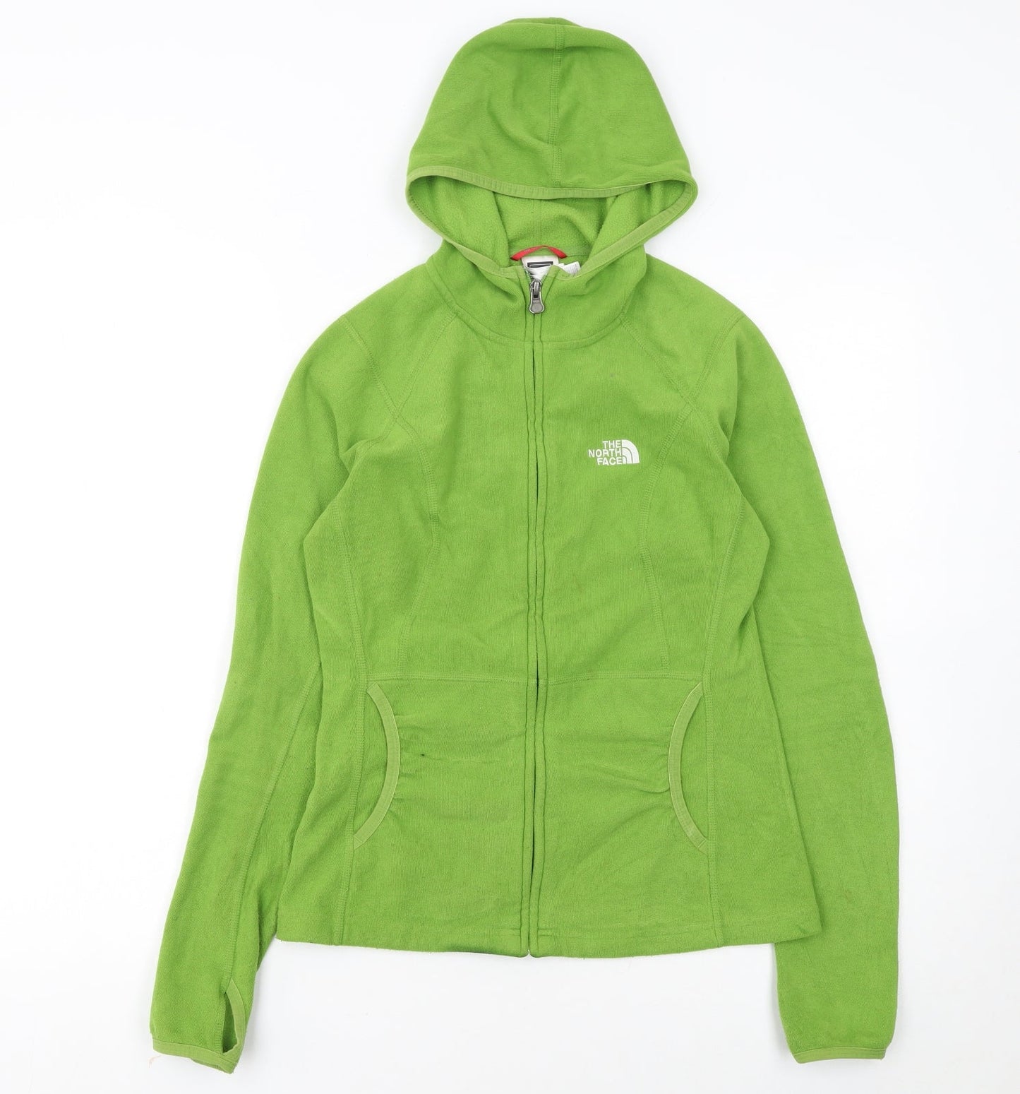 The North Face Womens Green XS Full Zip Fleece Hoodie