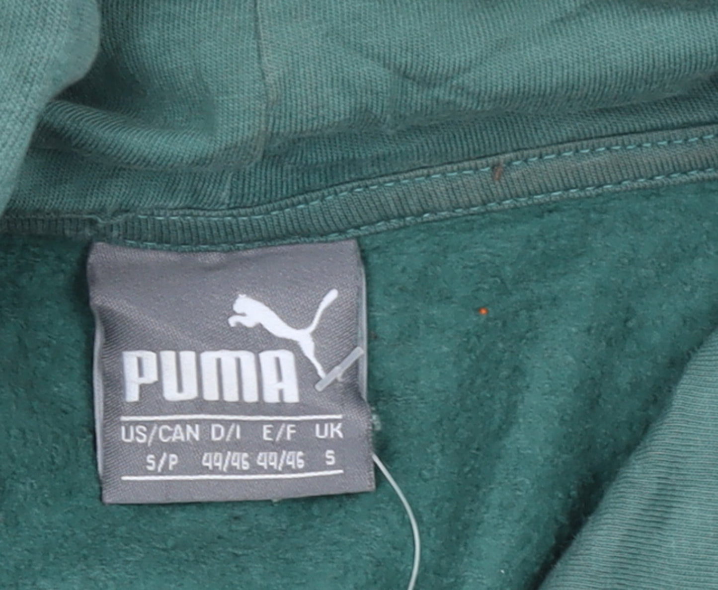 PUMA Women's Green Pullover Hoodie Size S Relaxed Fit Casual Style